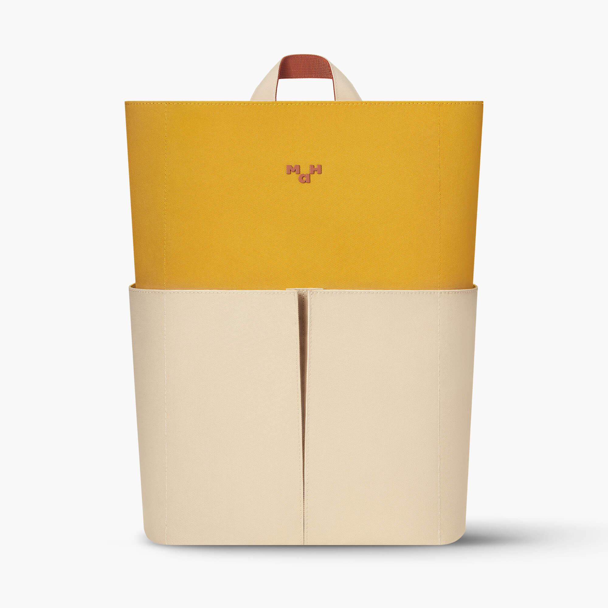 MaH Line - Sac à Dos Jaune Avoine | Classic Color | Cuir Vegan