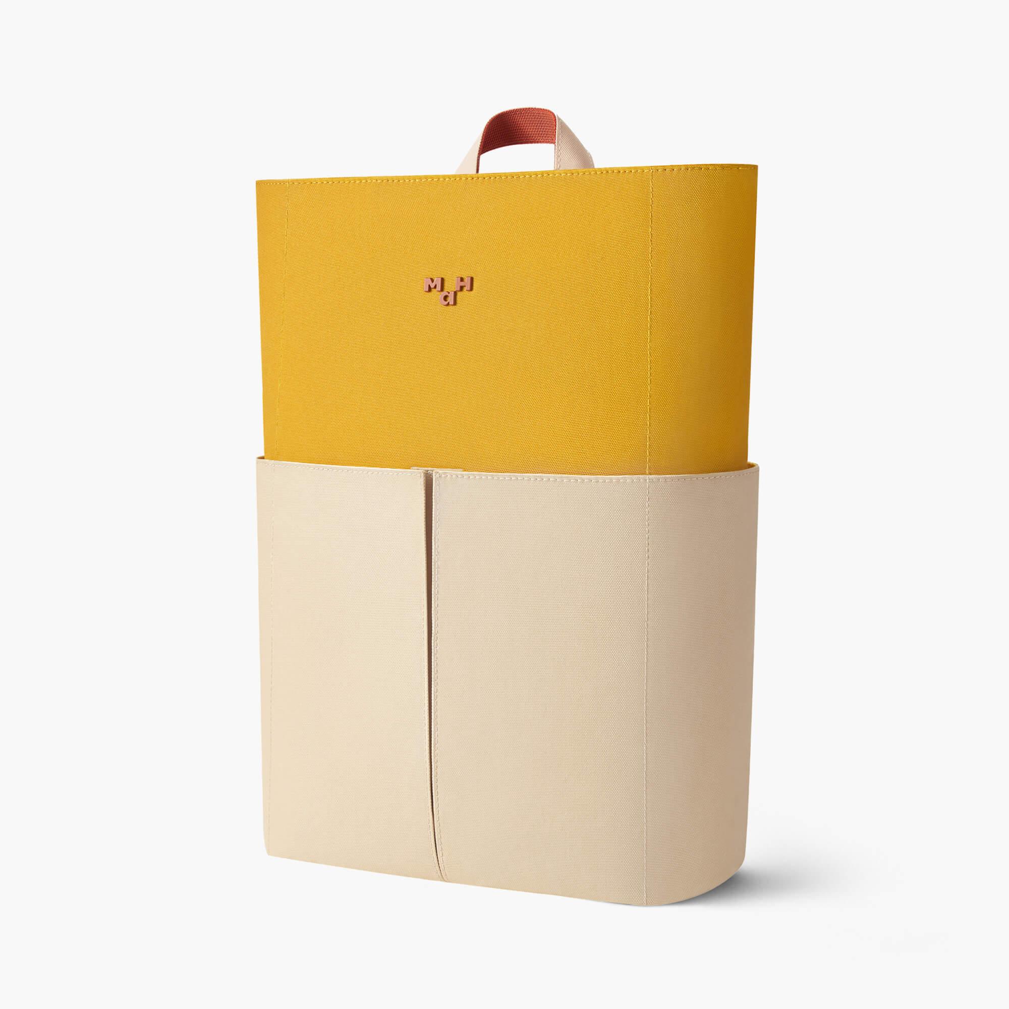 MaH Line - Sac à Dos Jaune Avoine | Classic Color | Cuir Vegan