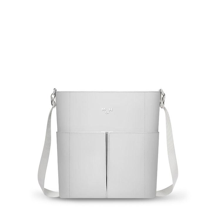 MaH Line Cross - Sac bandoulière Gris Clair | Cuir Vegan