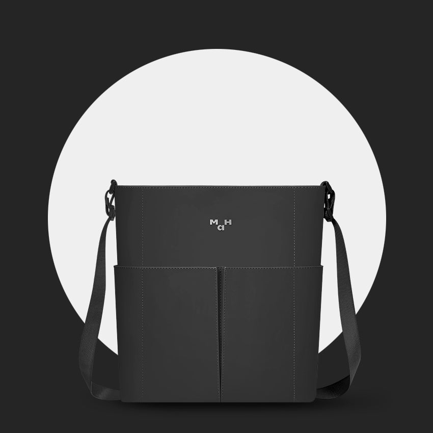 MaH Line Cross - Sac bandoulière Noir | Cuir Vegan