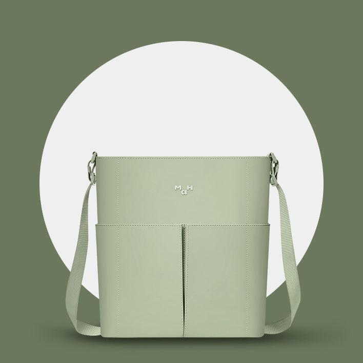 MaH Line Cross - Sac bandoulière Vert Cactus | Cuir Vegan