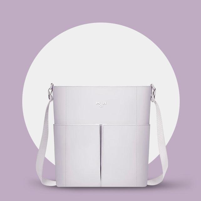 MaH Line Cross - Sac bandoulière Lilas | Cuir Vegan