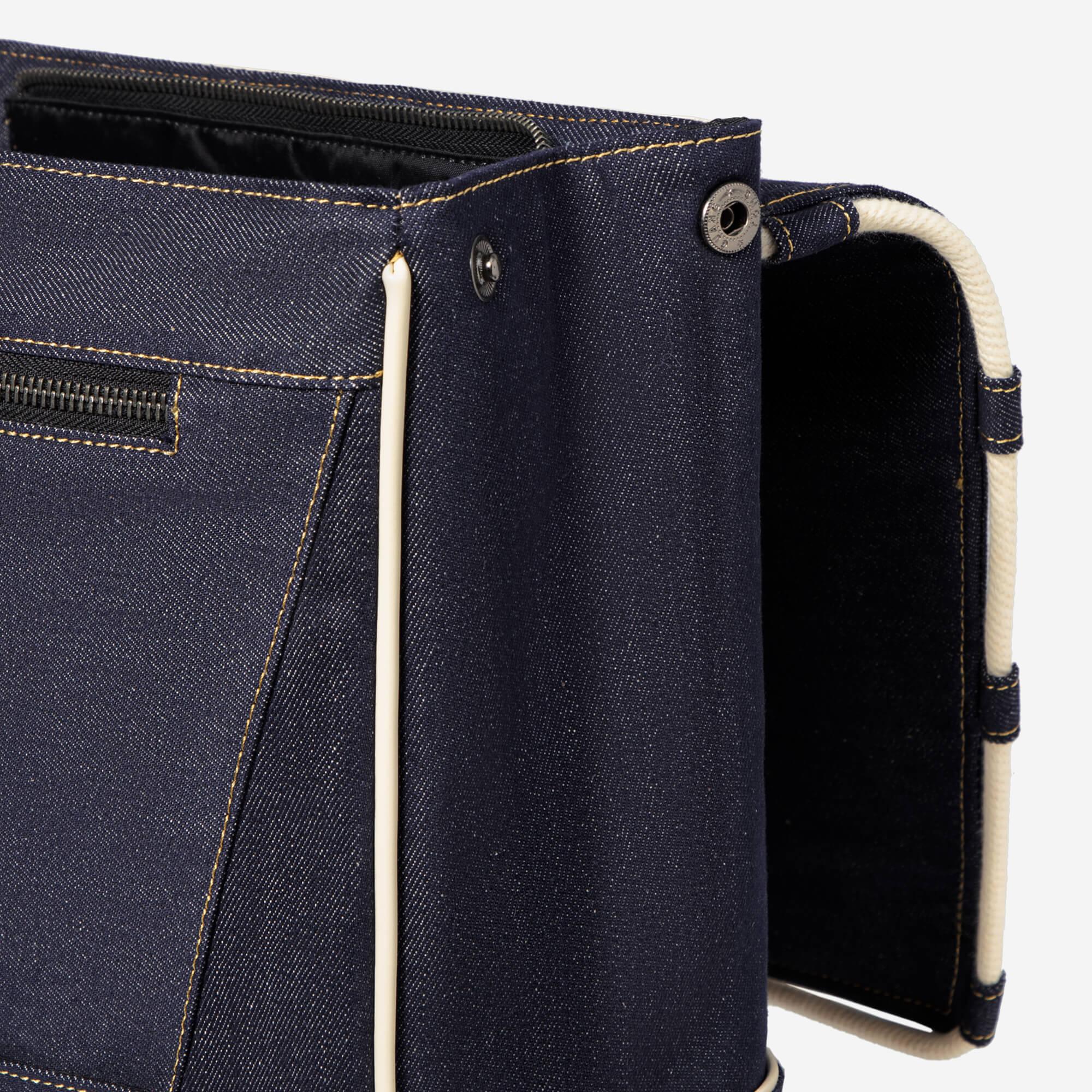 Denim Laptop Backpack - Denim Schoolbag