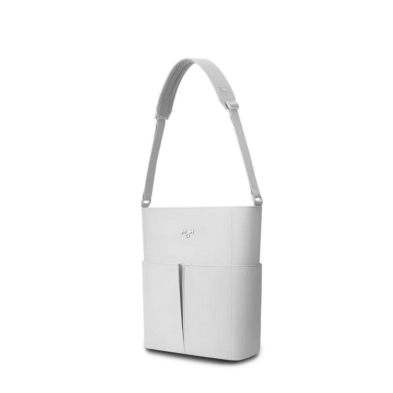 MaH Line Cross - Sac bandoulière Gris Clair | Cuir Vegan