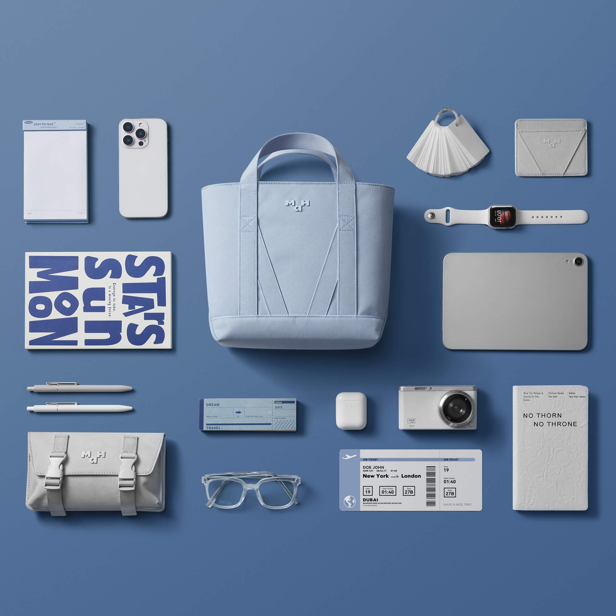 MaH Young Hull Cross - Sac Bandoulière | Cloud Blue