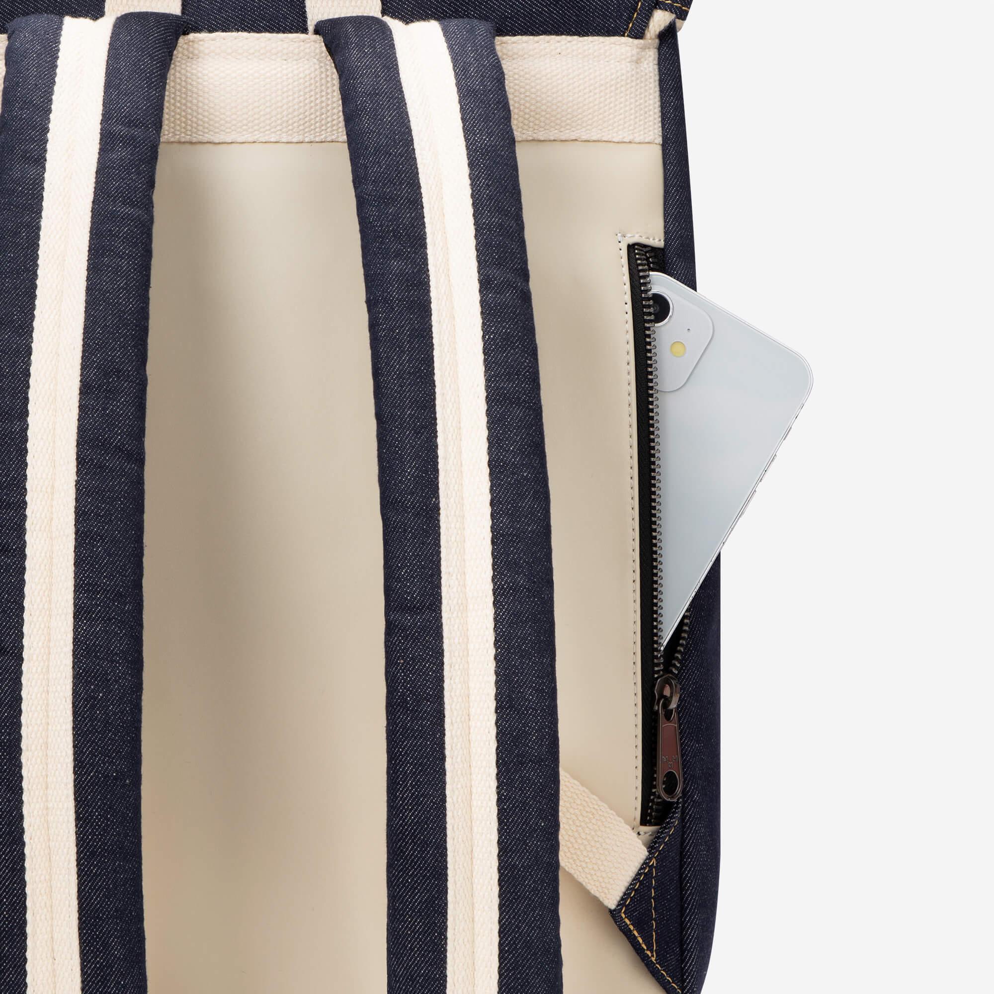 Denim Laptop Backpack - Denim Schoolbag