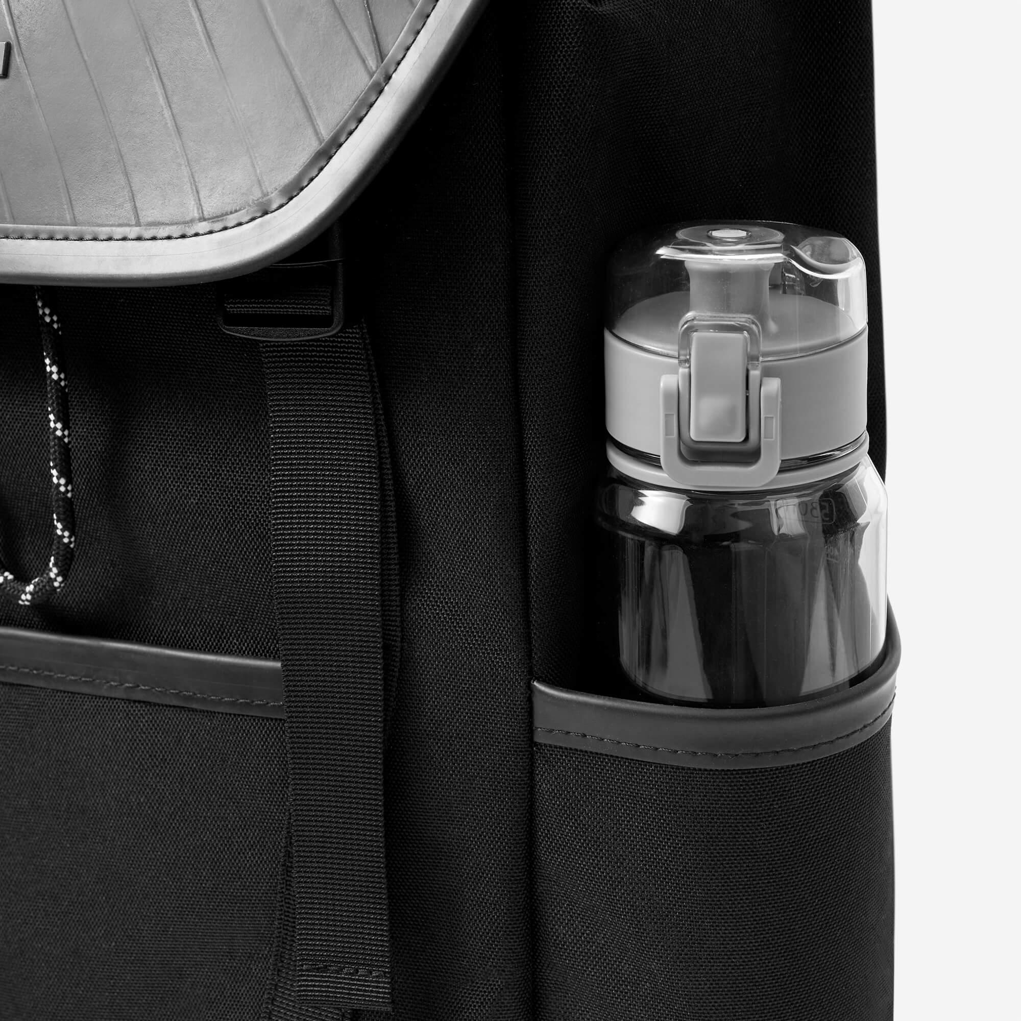 Recycled Tire Black Backpack