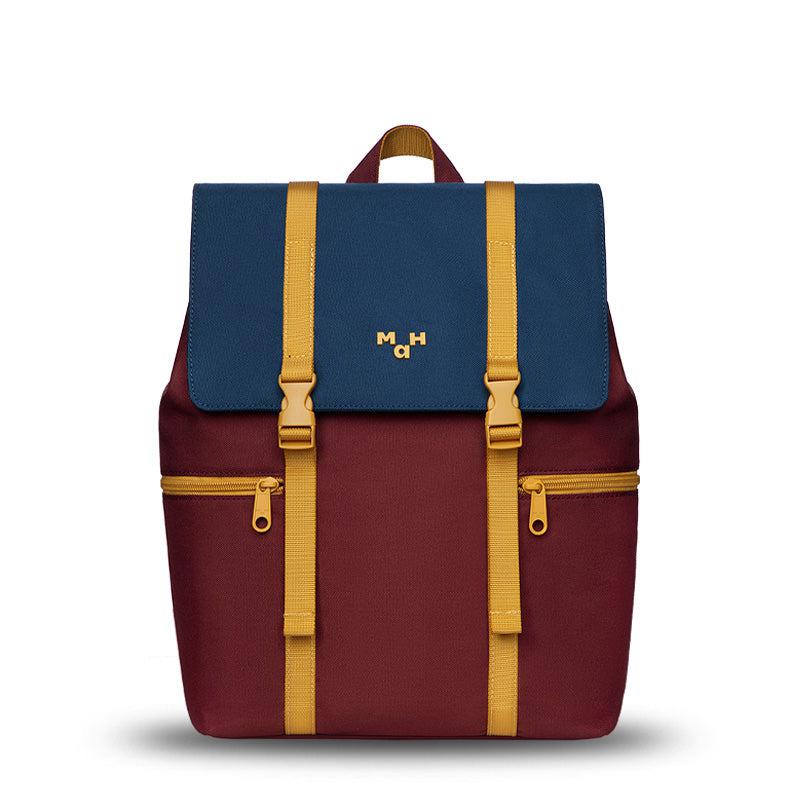 MaH Siro - Sac à Dos Bleu Nuit - Bordeaux | Medium