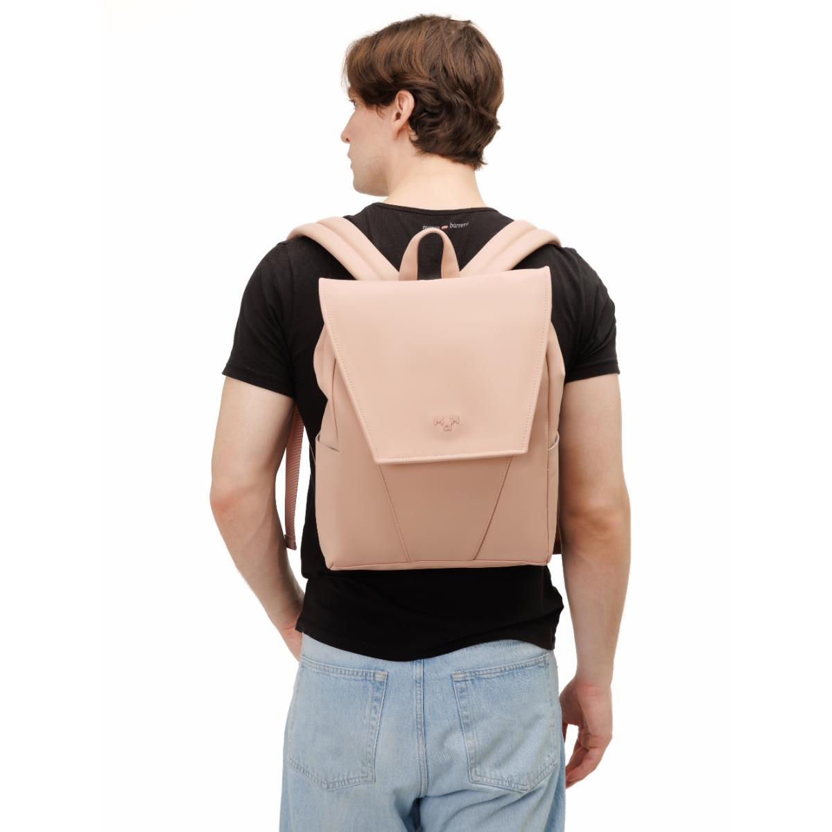 MaH Young - Sac à Dos Rose Cendre | Cuir Vegan | Medium