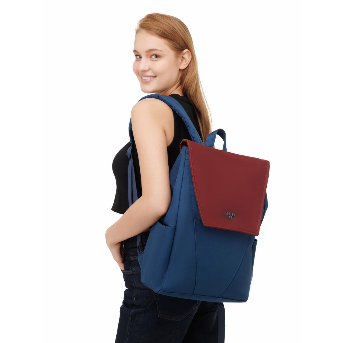 MaH Young Duo - Sac à Dos Bordeaux - Bleu Nuit | Maxi