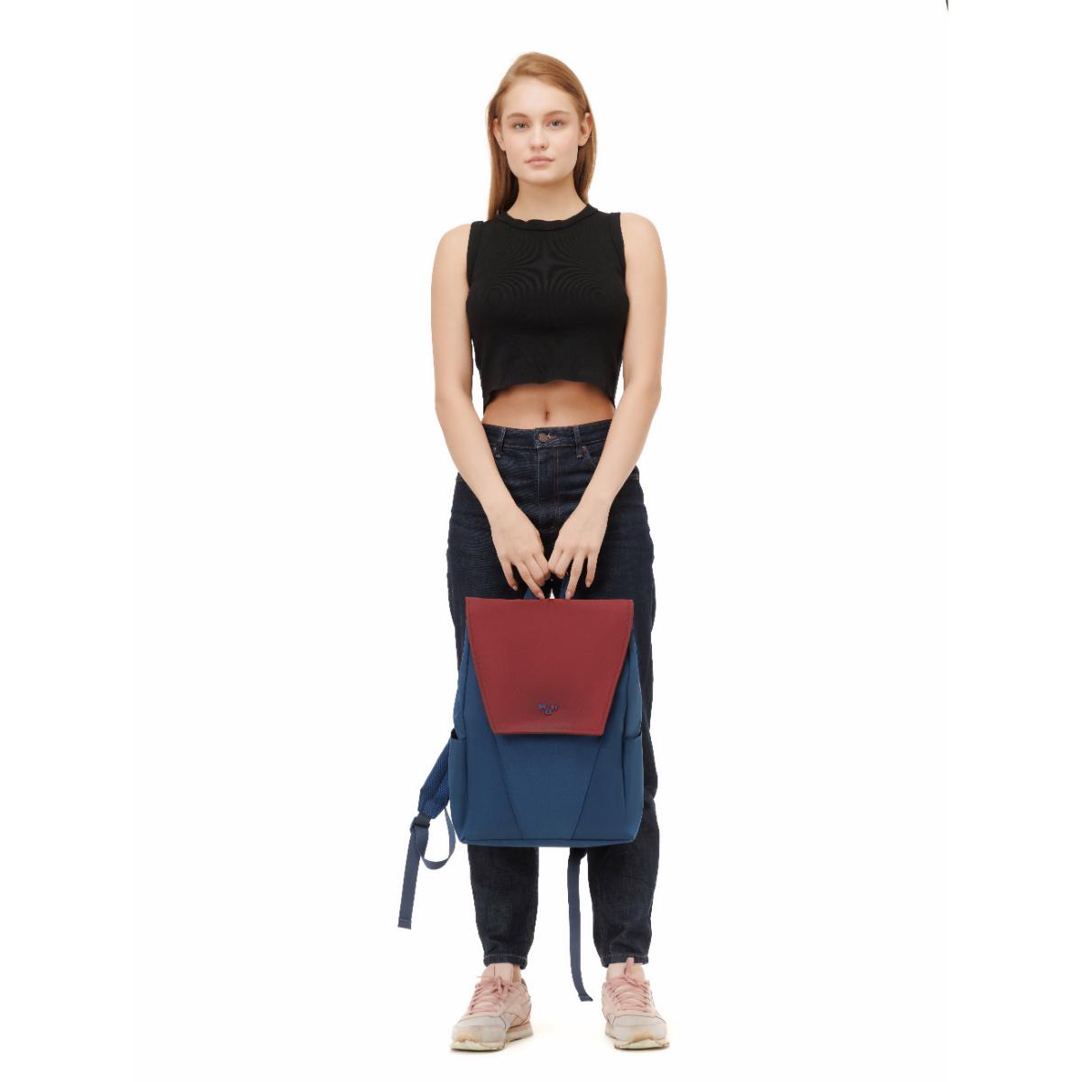 MaH Young Duo - Sac à Dos Bordeaux - Bleu Nuit | Maxi