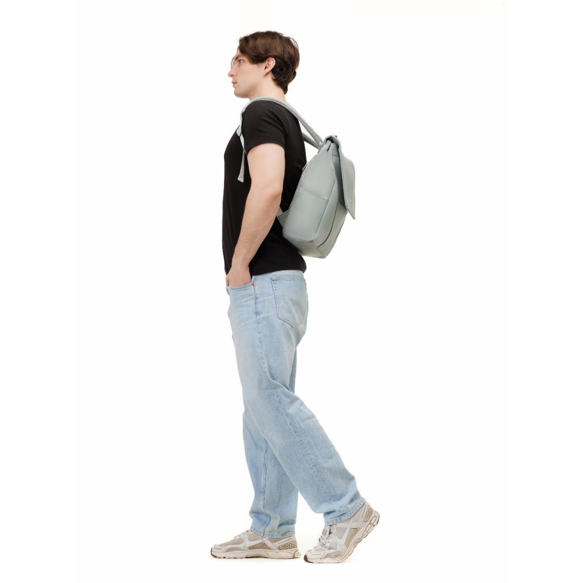 MaH Young - Sac à Dos Gris clair | Cuir Vegan | Medium