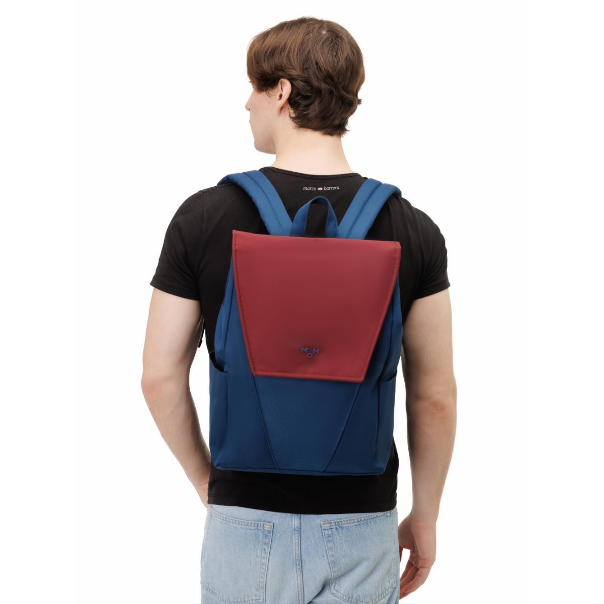 MaH Young Duo - Sac à Dos Bordeaux - Bleu Nuit | Maxi