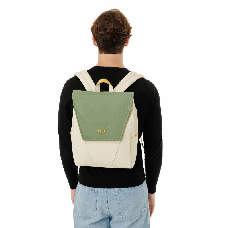 MaH Young Duo - Sac à Dos Vert Avoine | Recycloth