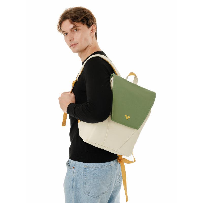 MaH Young Duo - Sac à Dos Vert Avoine | Recycloth