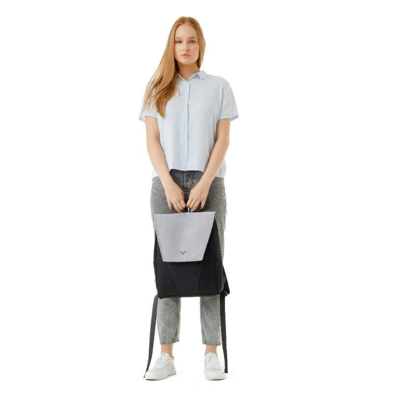 MaH Young Duo - Sac à Dos Bleu Céleste - Gris Clair | Medium
