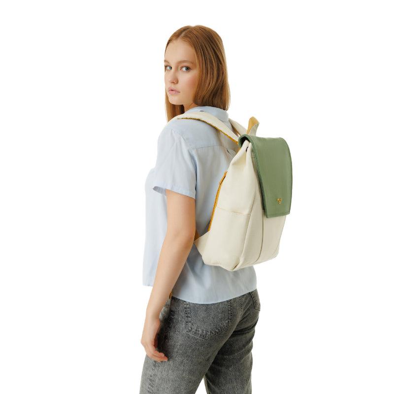 MaH Young Duo - Sac à Dos Vert Avoine | Recycloth