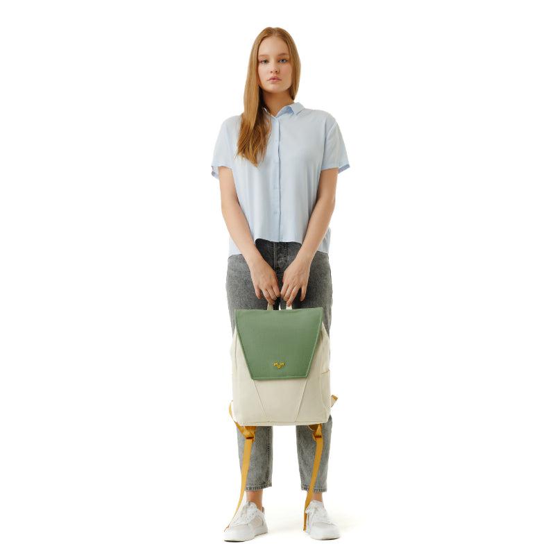 MaH Young Duo - Sac à Dos Vert Avoine | Recycloth
