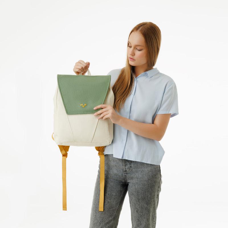 MaH Young Duo - Sac à Dos Vert Avoine | Recycloth