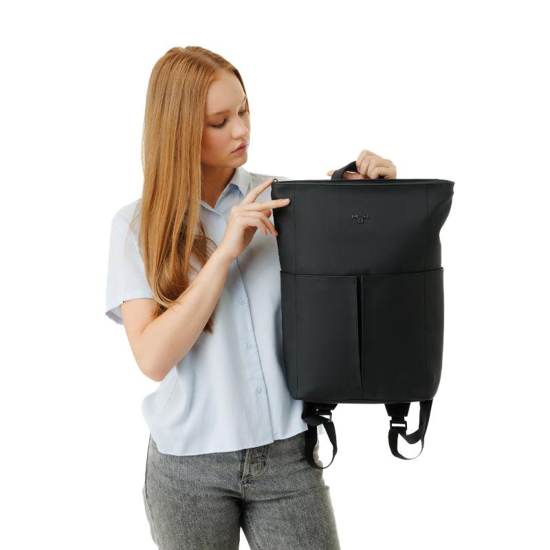 MaH Line - Sac à Dos Noir | Cuir Vegan