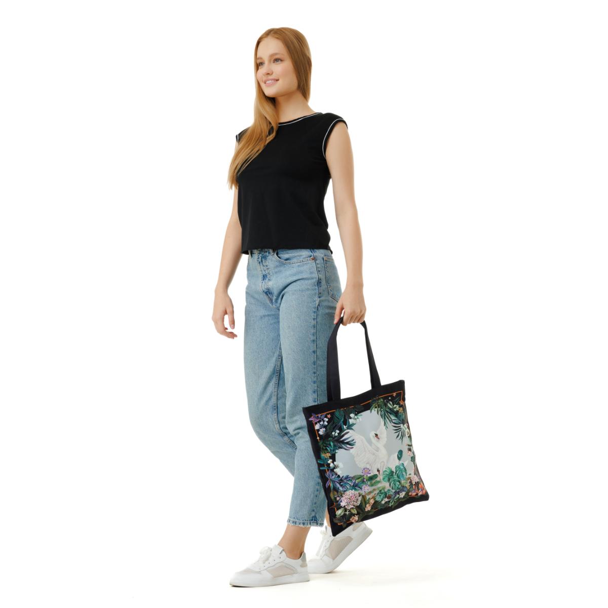 MaH Cabas - Eco Bag - Swan Serenity