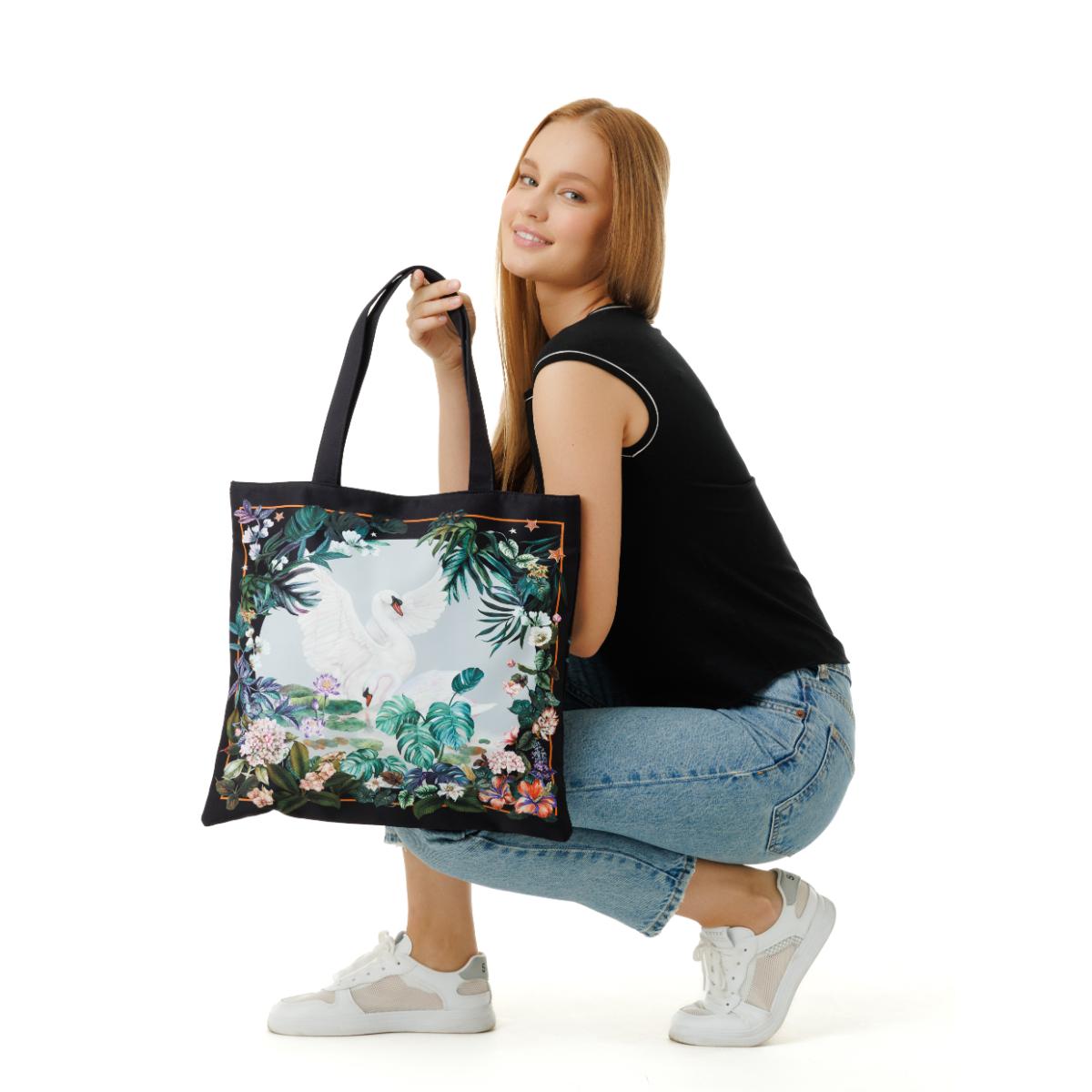MaH Cabas - Eco Bag - Swan Serenity