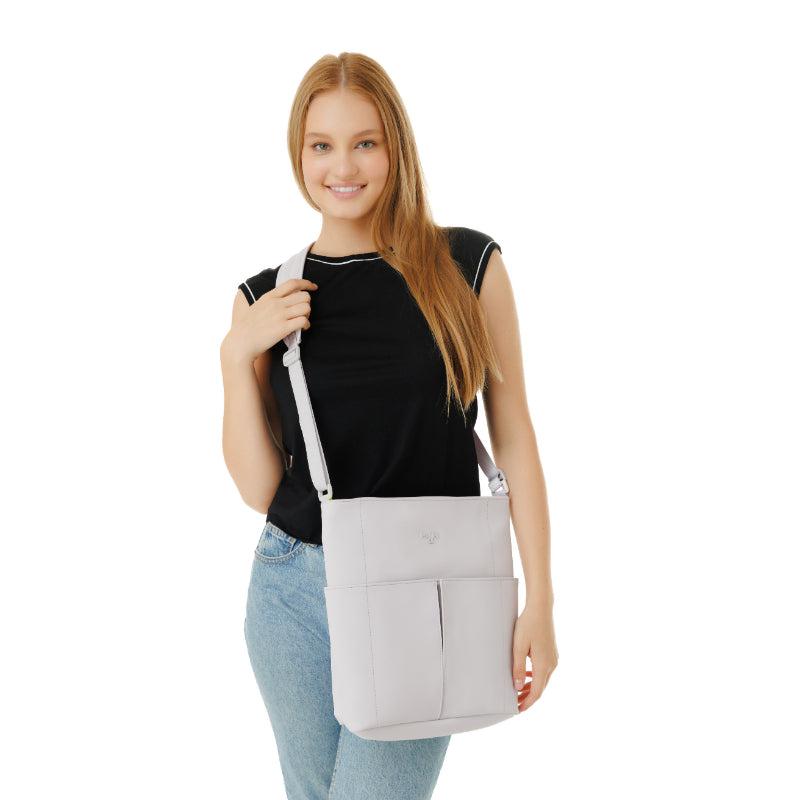 MaH Line Cross - Sac bandoulière Lilas | Cuir Vegan