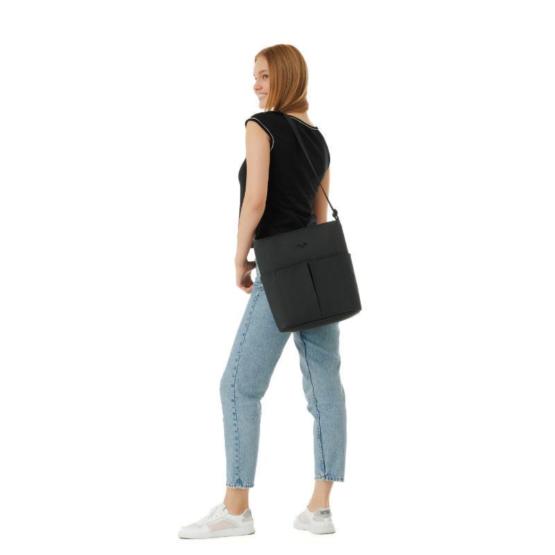MaH Line Cross - Sac bandoulière Noir | Cuir Vegan