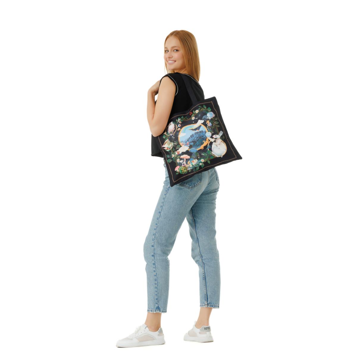 MaH Cabas - Eco Bag - Wonderland Rabbit