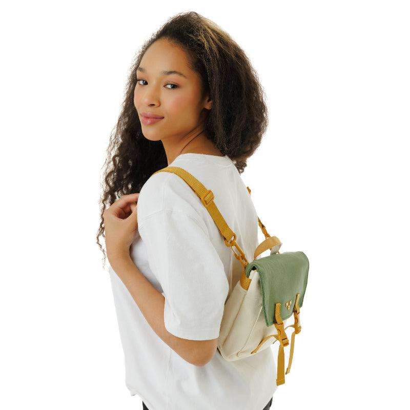 MaH Oli - Sac à Dos Vert Avoine | Recycloth | Mini