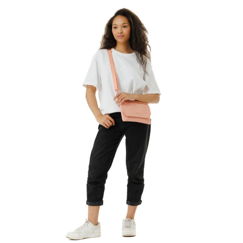 MaH Young Cross - Sac bandoulière Rose Glacier | Recycloth