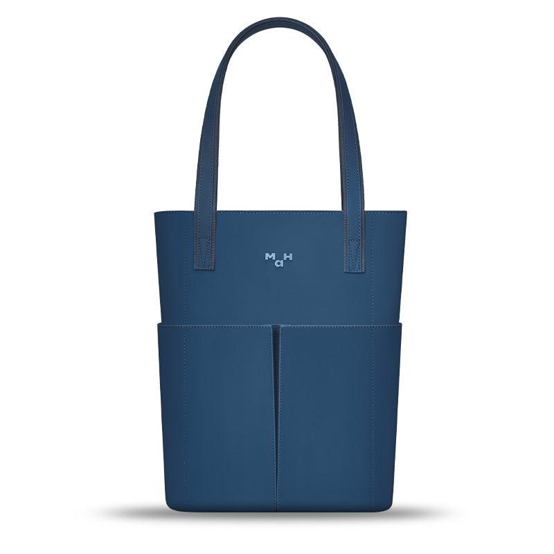 MaH Line - Cabas Bleu Nuit | Cuir Vegan