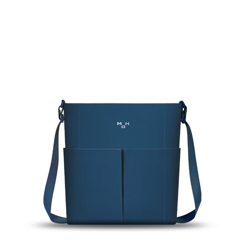 MaH Line Cross - Sac bandoulière Bleu Nuit | Cuir Vegan