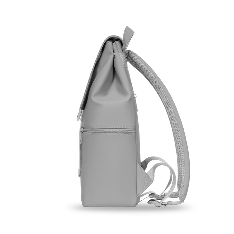 MaH Siro - Sac à Dos Gris Clair | Cuir Vegan | Medium