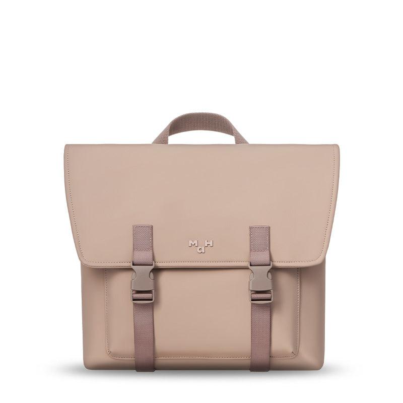 MaH Oli - Sac à Dos Rose Cendre | Cuir Vegan | Maxi