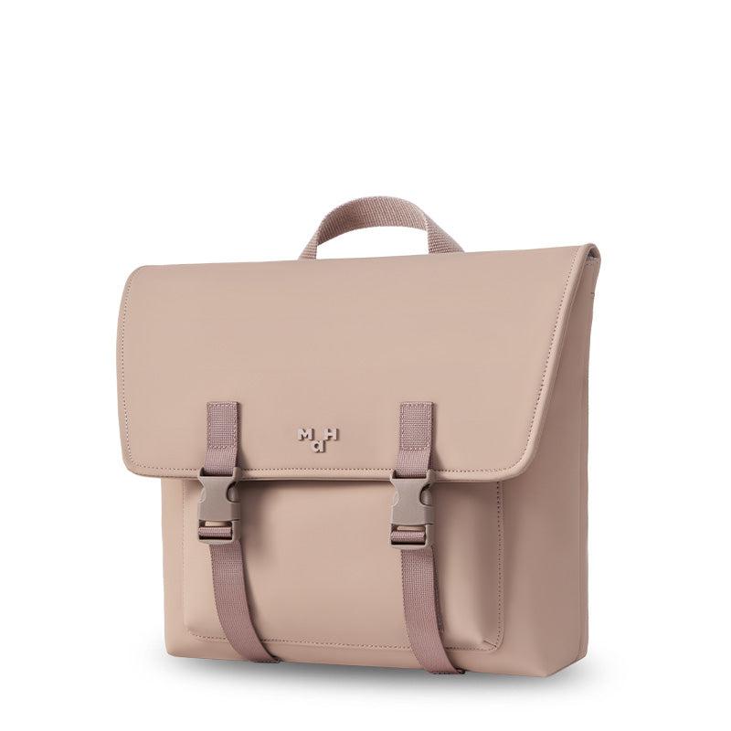 MaH Oli - Sac à Dos Rose Cendre | Cuir Vegan | Maxi
