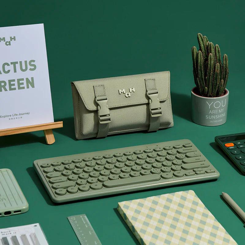 MaH Trousse Scolaire Vert Cactus