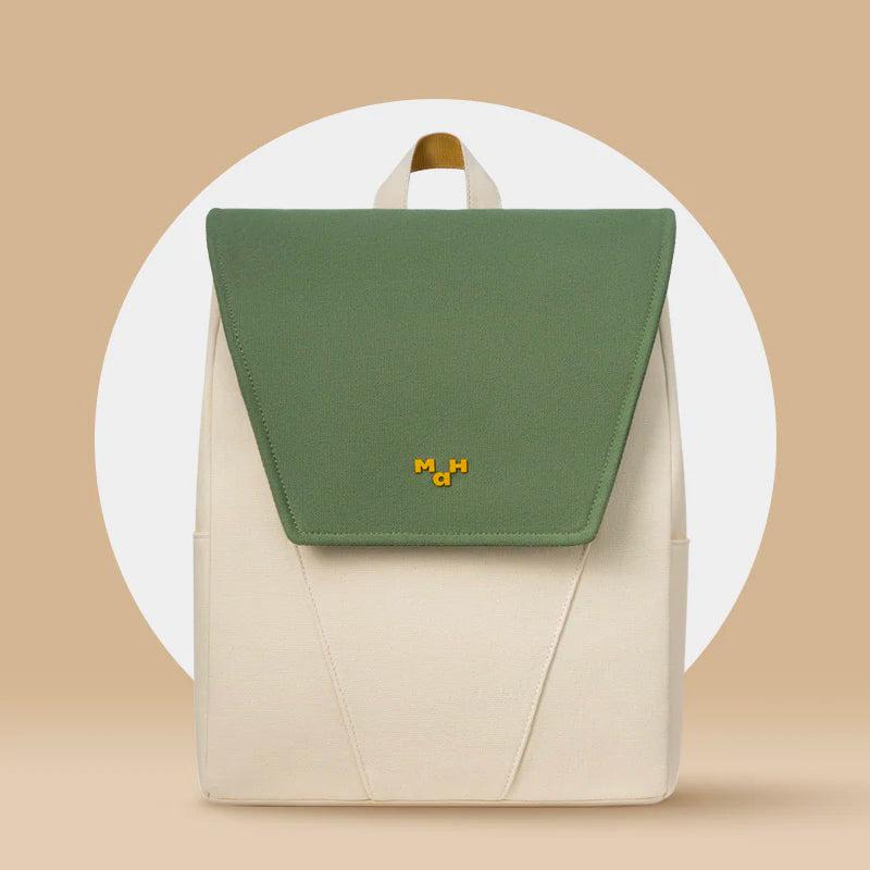 MaH Young Duo - Sac à Dos Vert Avoine | Recycloth