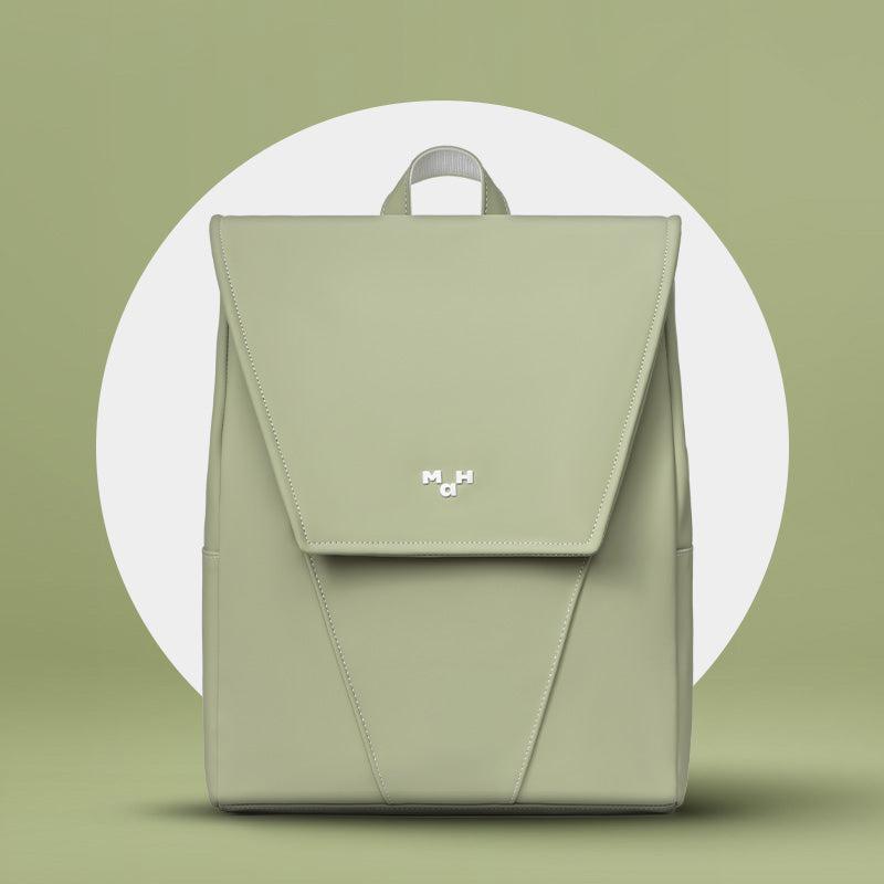 MaH Young - Sac à Dos Vert Cactus | Cuir Vegan | Medium