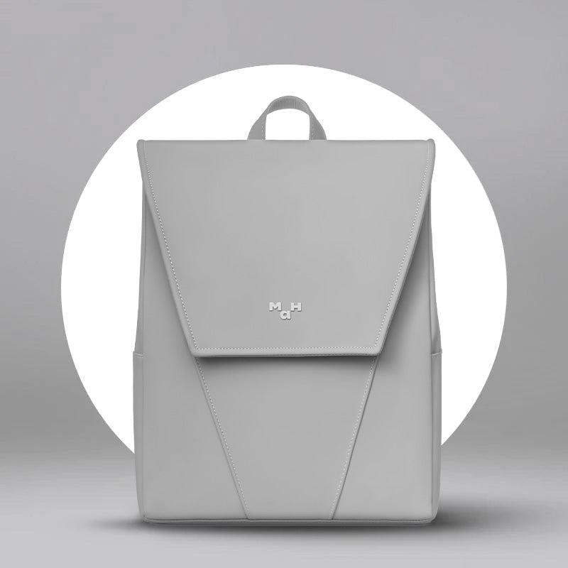 MaH Young - Sac à Dos Gris clair | Cuir Vegan | Medium