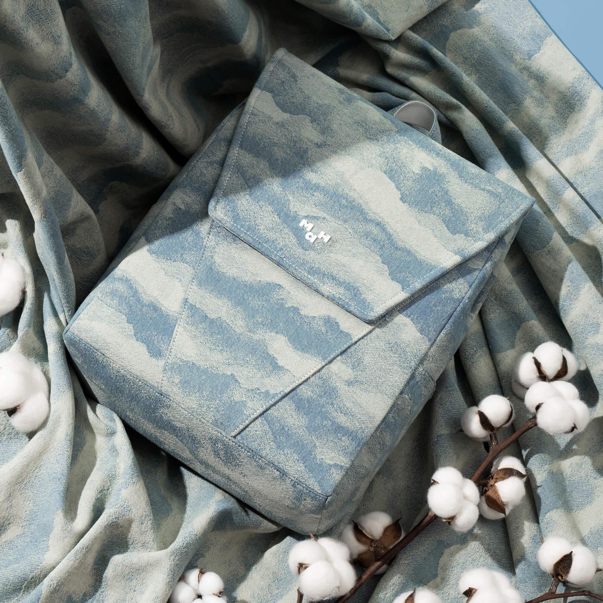 Denim Flap Backpack For School and Travel