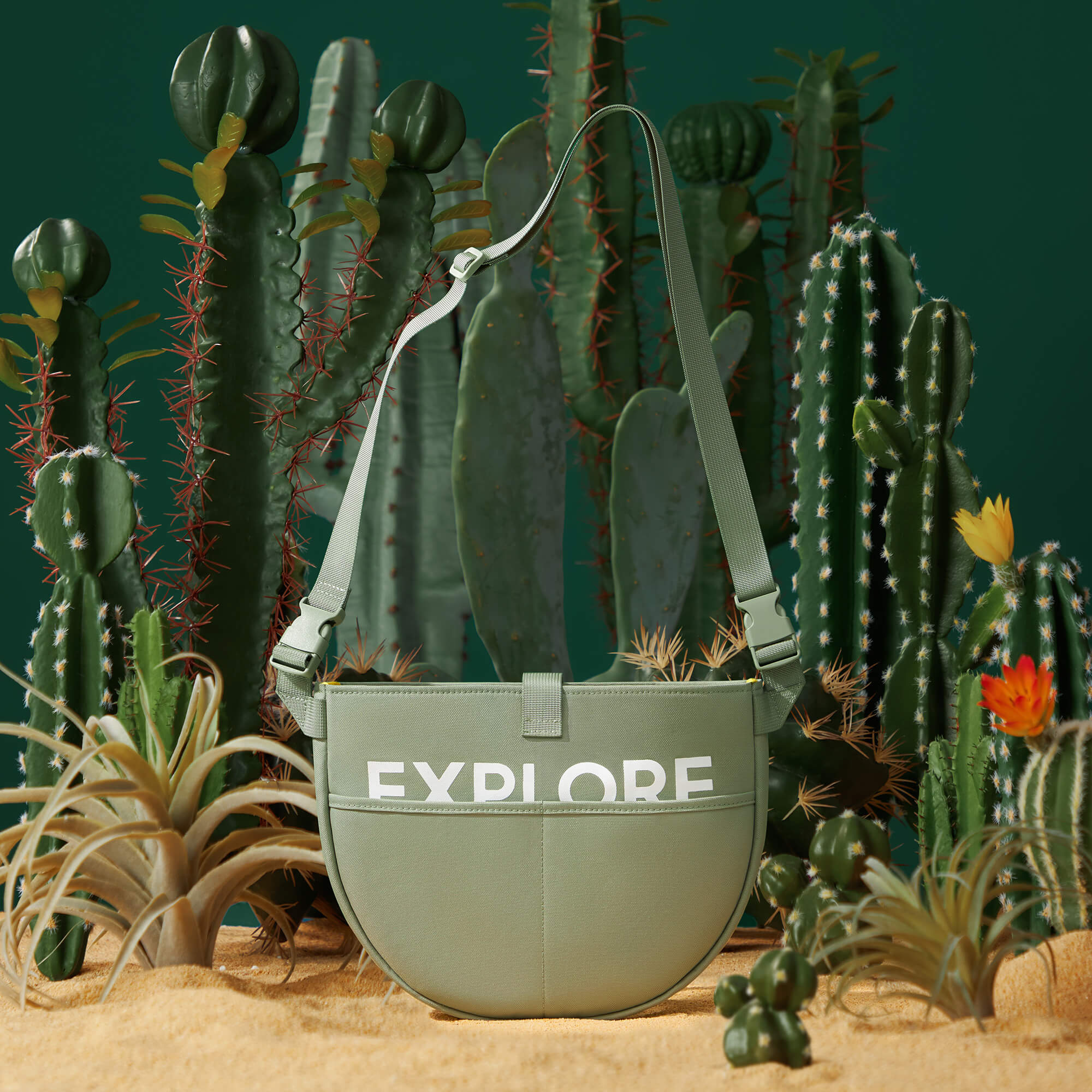 MaH Flying Disc - Sac à Bandoulière | Vert Cactus