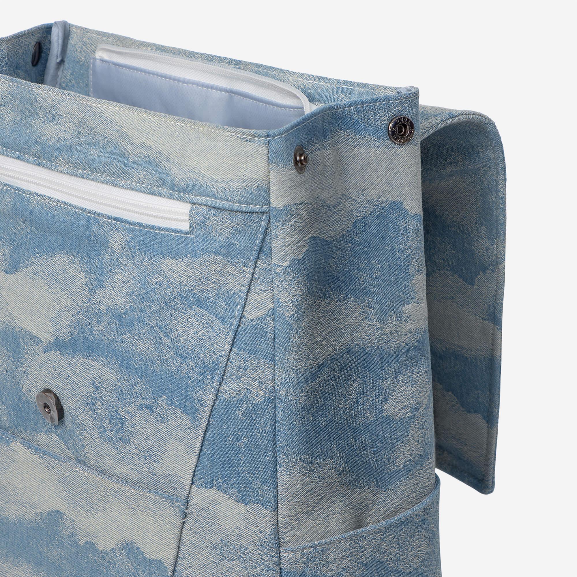 Denim Flap Backpack For School and Travel