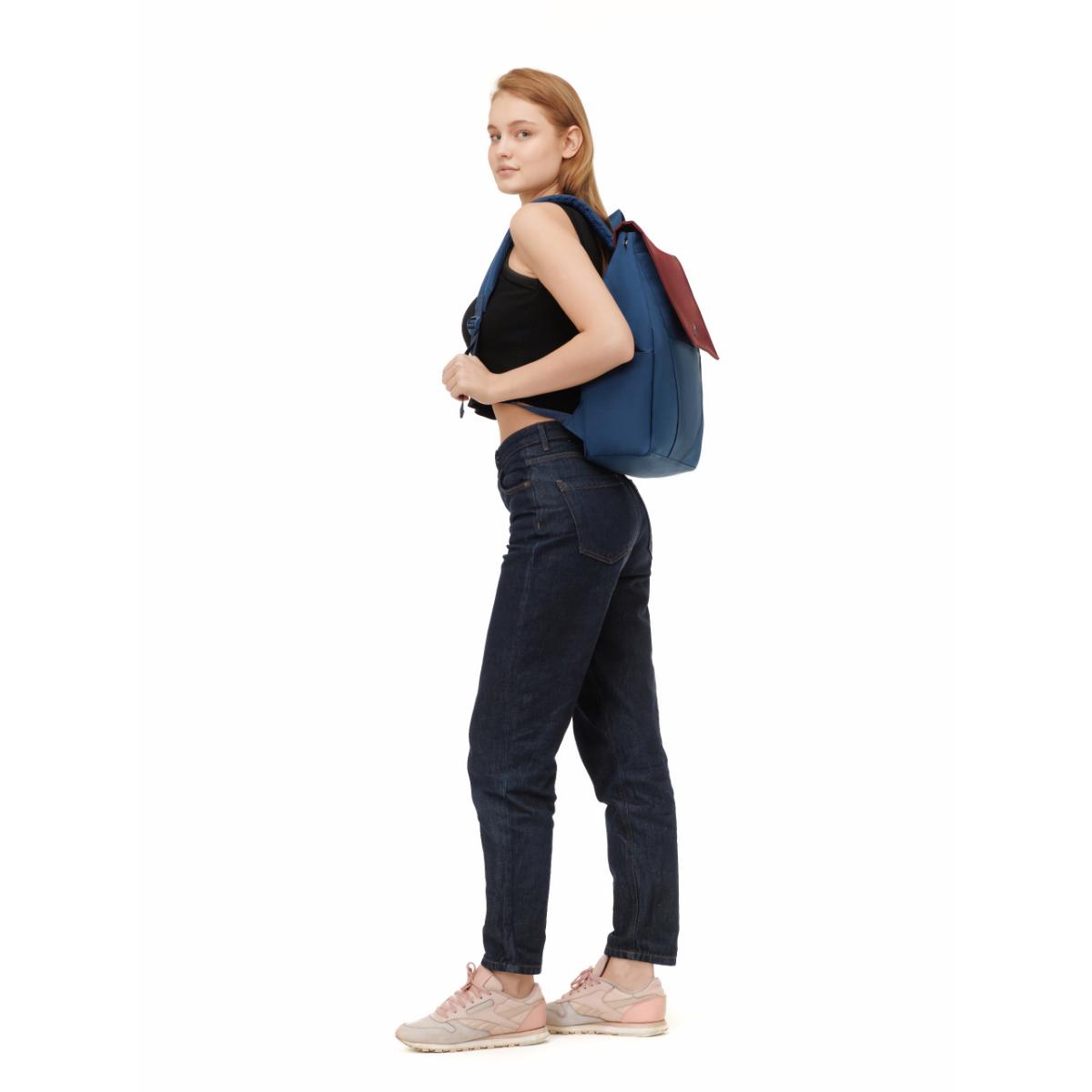 MaH Young Duo - Sac à Dos Bordeaux - Bleu Nuit | Medium