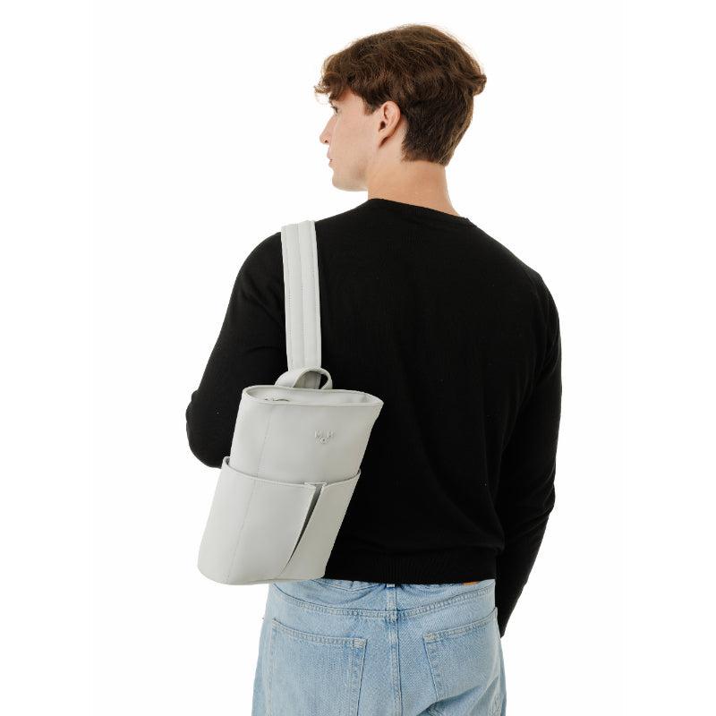 MaH Line - Sling Bag Gris Clair | Cuir Vegan