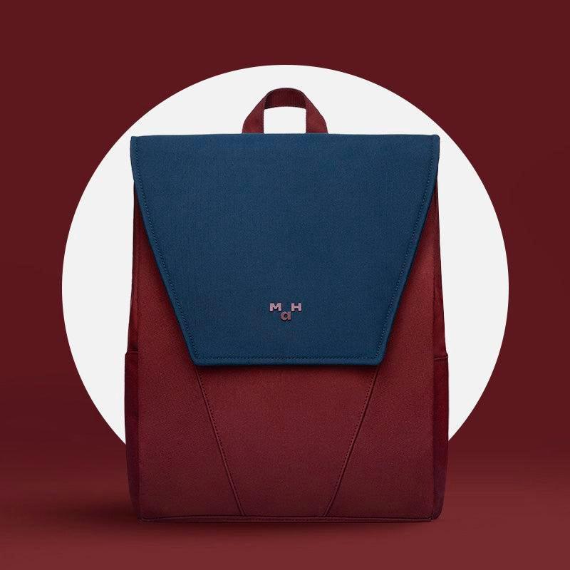 MaH Young Duo - Sac à Dos Bleu Nuit - Bordeaux | Medium