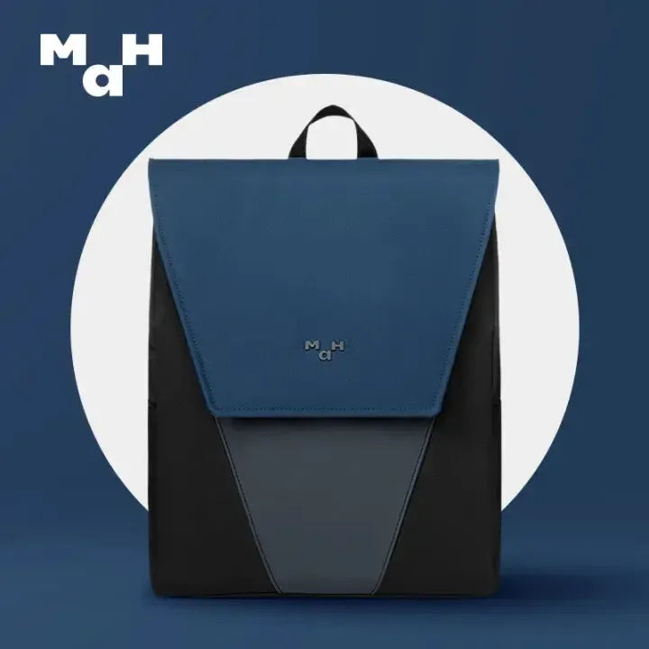 MaH Young Duo - Sac à Dos Bleu Nuit - Noir Gris | Medium